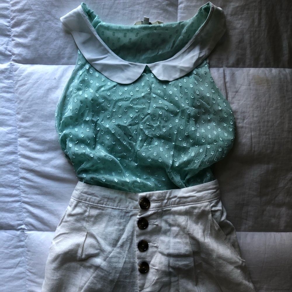 Vintage Inspired Collared Blouse